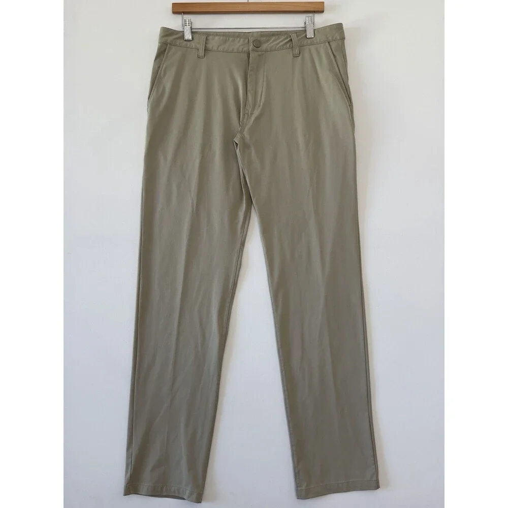 Rhone Commuter Pants 33x32 Beige Khaki Golf Performance Chino Stretch Preppy